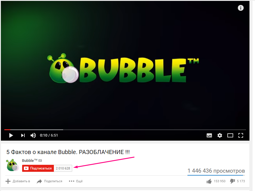 Канал bubble видео